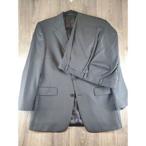Daniel Cremieux Black Suit with Tonal Stripe 40S‎ 34x29